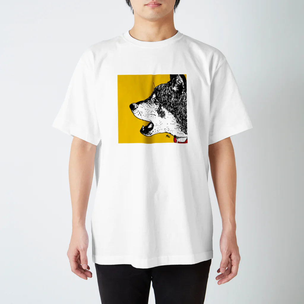 near-oneのくろしばのろくすけ Regular Fit T-Shirt