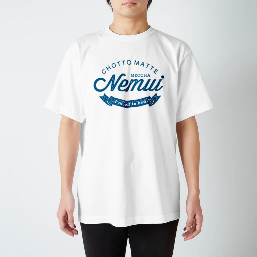 OFUZAKEのCMMN_BLUE Regular Fit T-Shirt