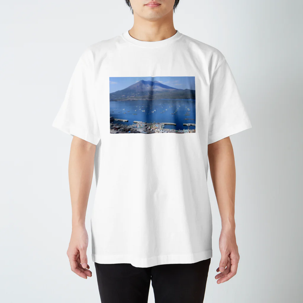 Barika7519の鹿児島　桜島風景 スタンダードTシャツ