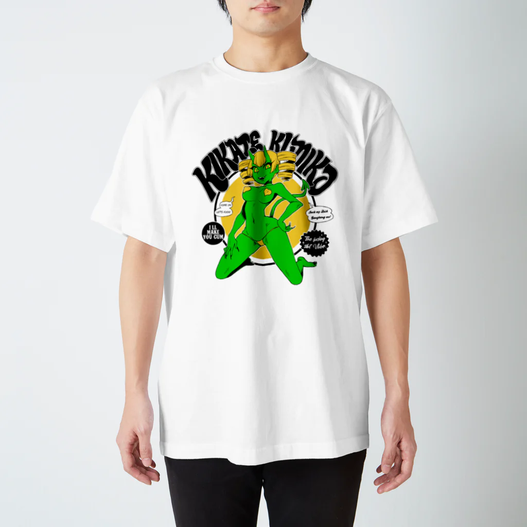 木風公子(汚嬢様Vtuber)の木風公子のTシャツ（悪魔・緑） スタンダードTシャツ