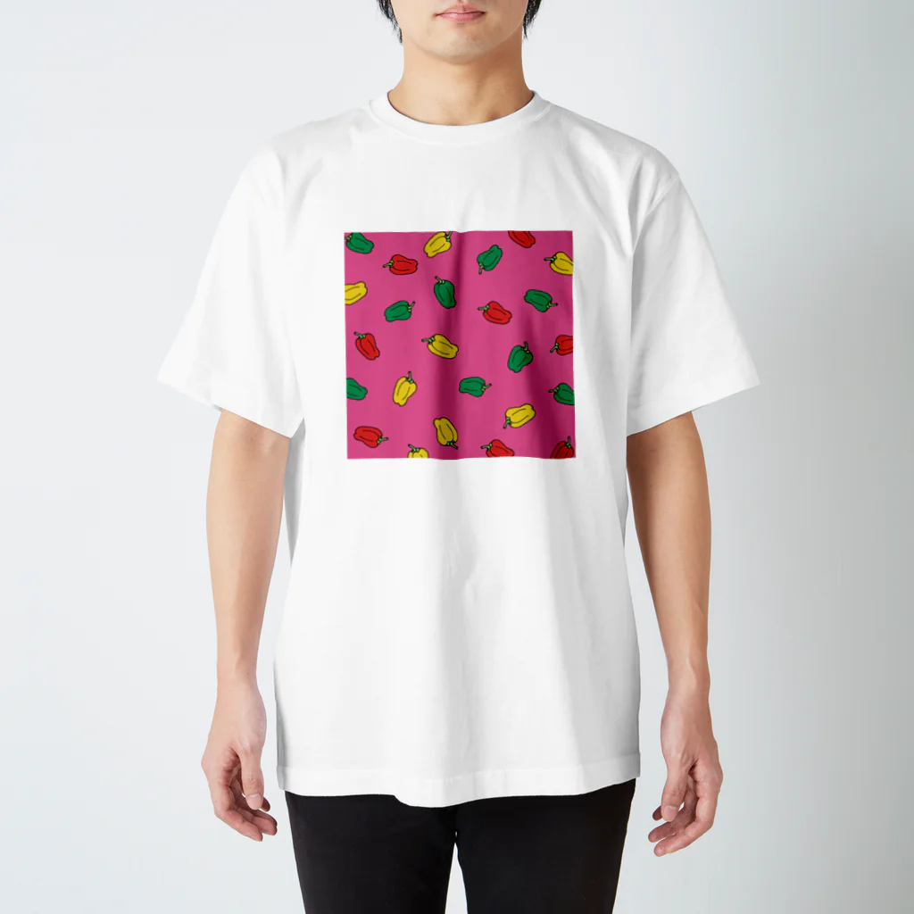 星華 -SEIKAcreate-のカラフルピーマン柄 スタンダードTシャツ