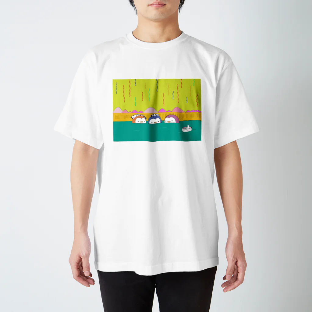 星華 -SEIKAcreate-のペンギン温泉同好会 スタンダードTシャツ