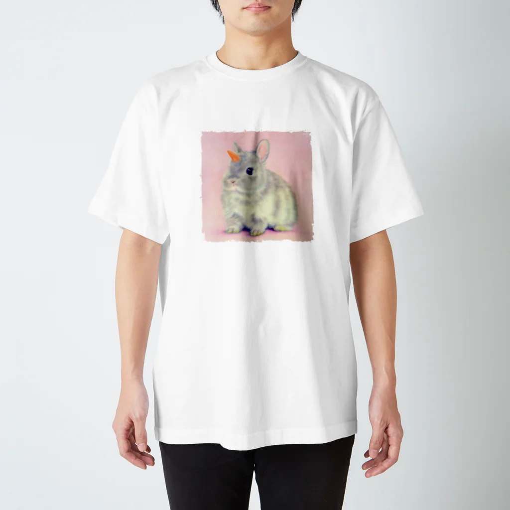 萌獣ファクトリー「純屋」の萌獣 猫 ユニピョーン （兎に角：つのうさぎ） Regular Fit T-Shirt