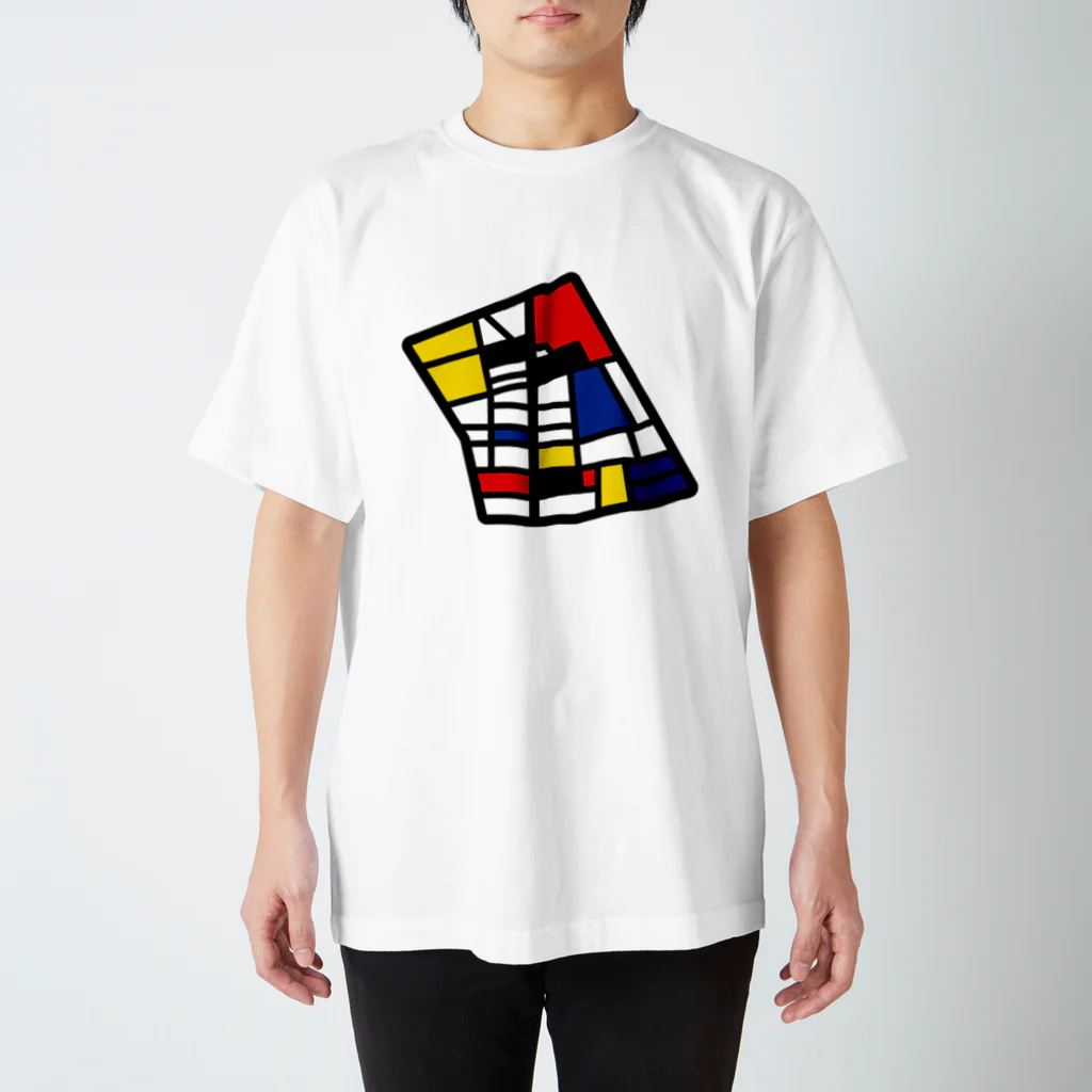 らっきーさんのMap-Shinjuku-2 Regular Fit T-Shirt
