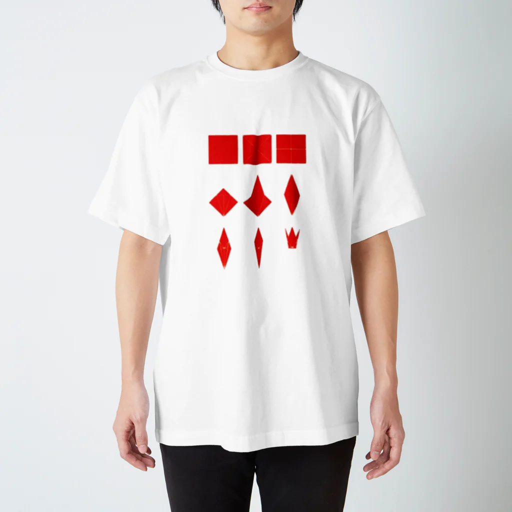 micro worldの折鶴　途中 Regular Fit T-Shirt