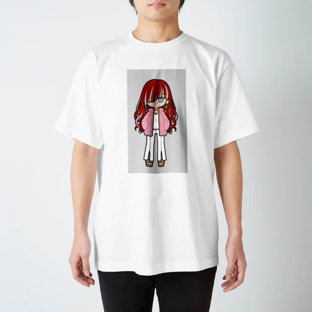 R-tanj-tanの可愛い女の子🎀♀コギャルちゃん スタンダードTシャツ