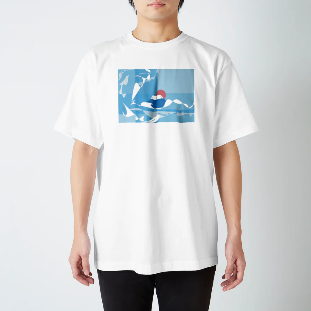 イクランドの富嶽三十六景神奈川沖浪裏 スタンダードTシャツ