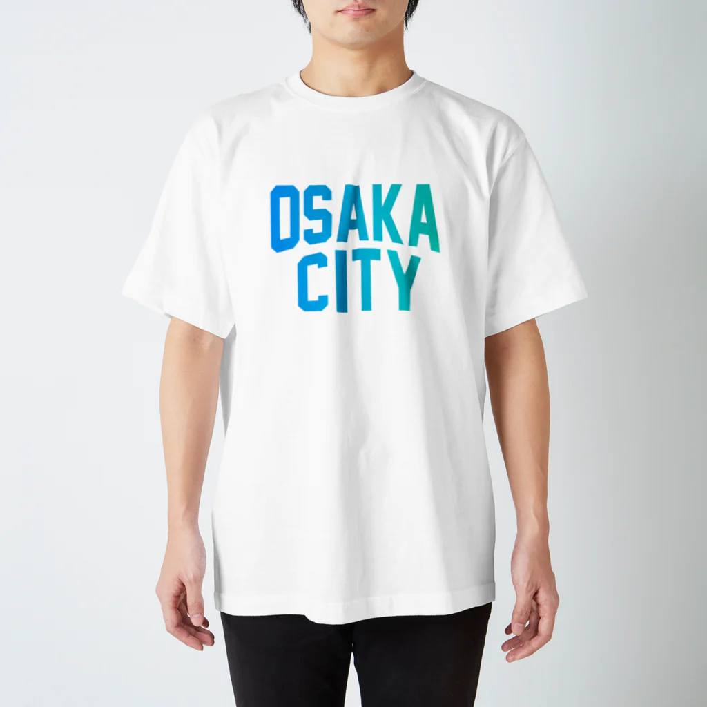 JIMOTOE Wear Local Japanの大阪市 OSAKA CITY スタンダードTシャツ