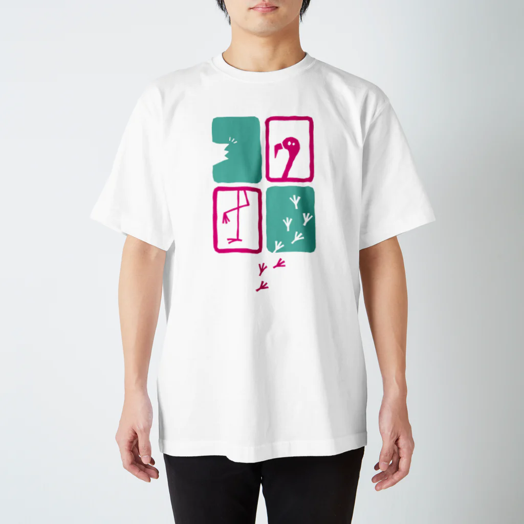 Arch roadのフラミンゴ スタンダードTシャツ