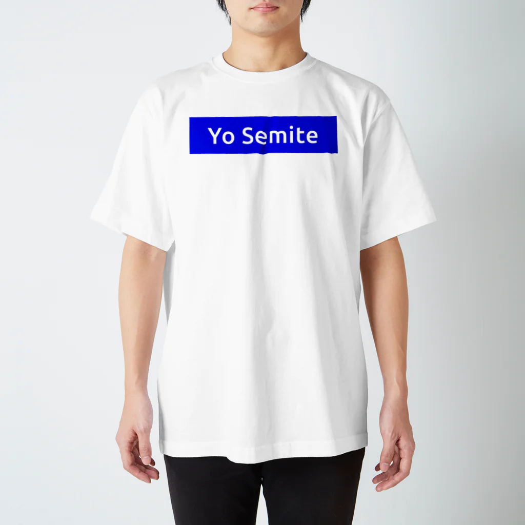 n3hide1982の〓栄町呉服店〓 Yo Semite Tシャツ《ブルー》 スタンダードTシャツ