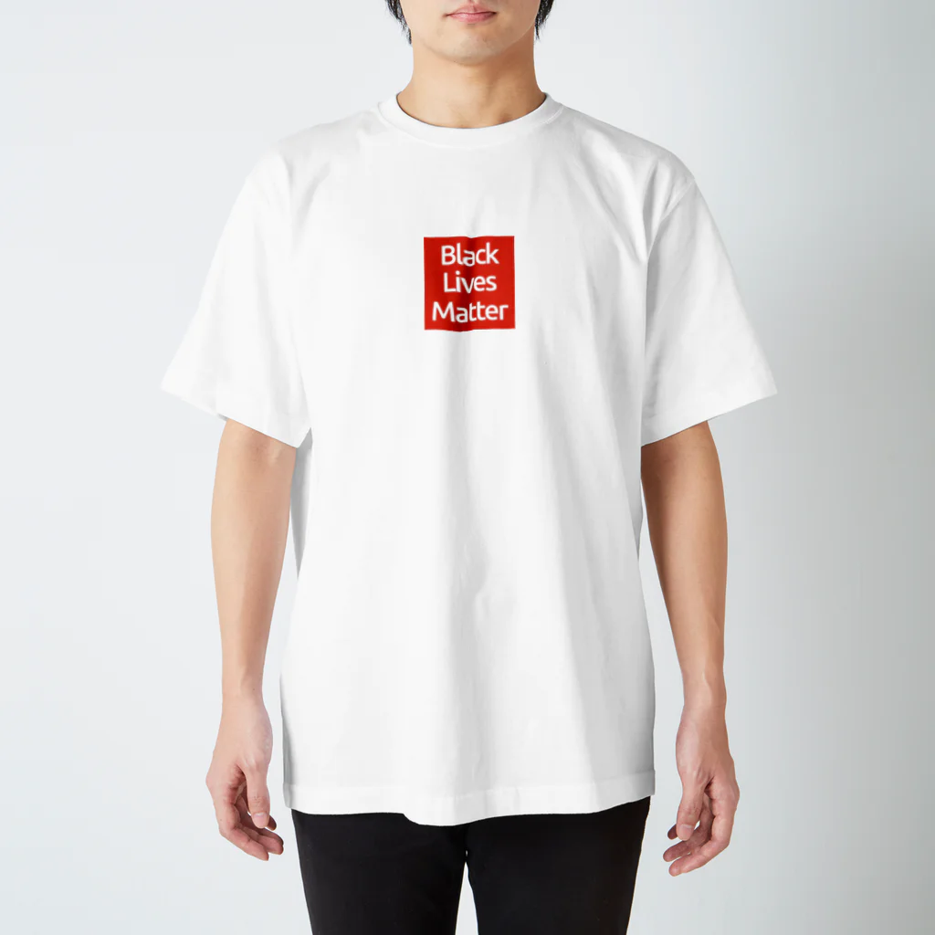 n3hide1982の〓栄町呉服店〓 Black Lives Matter Tシャツ《レッド》 スタンダードTシャツ