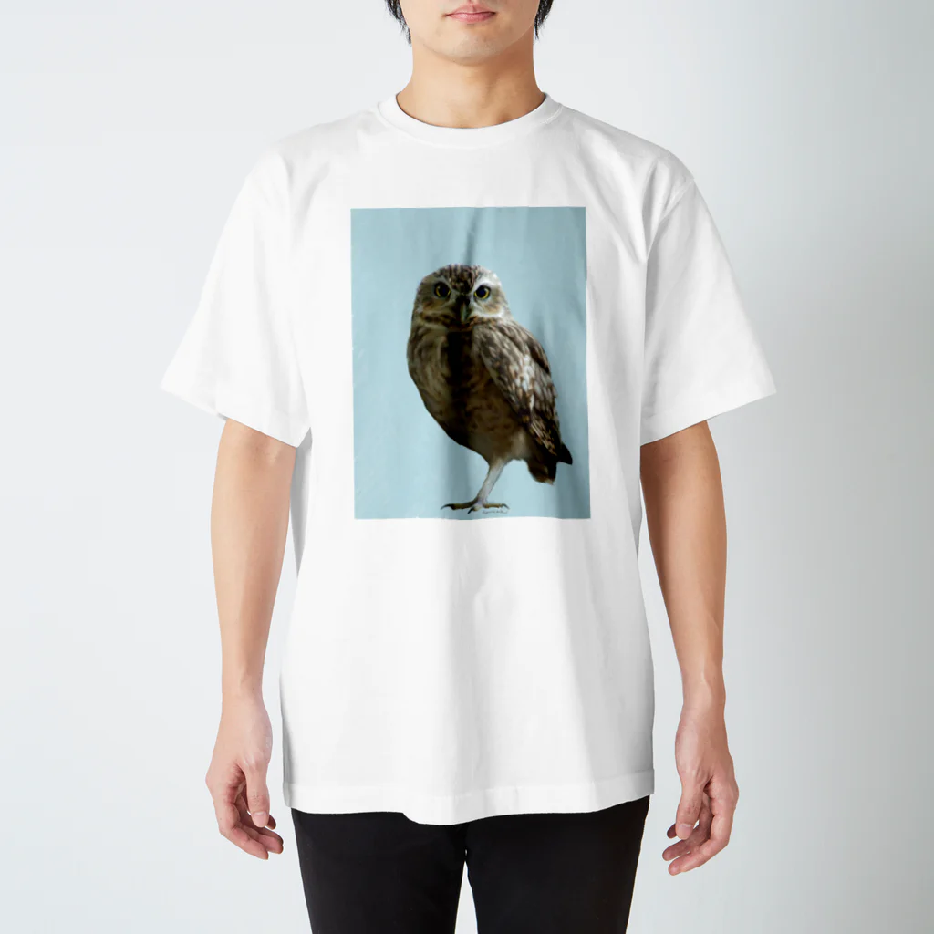 工房もりふくろうのアナホリフクロウ スタンダードTシャツ