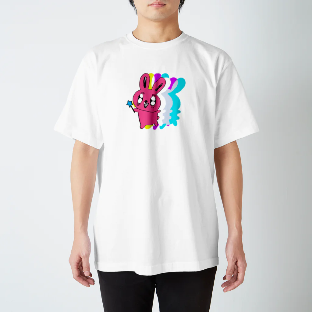 桃色遊戯のうさちゃん Regular Fit T-Shirt