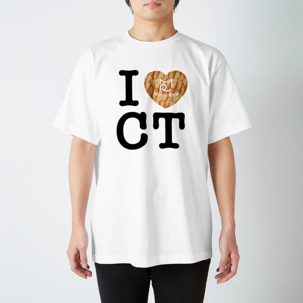 SHOP W　SUZURI店のI ♥ Cha Tora Tシャツ スタンダードTシャツ