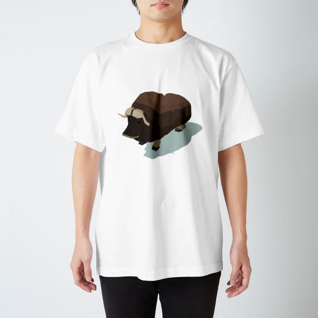 Animal Fidget Spinnerのジャコウウシ【AFS】 Regular Fit T-Shirt