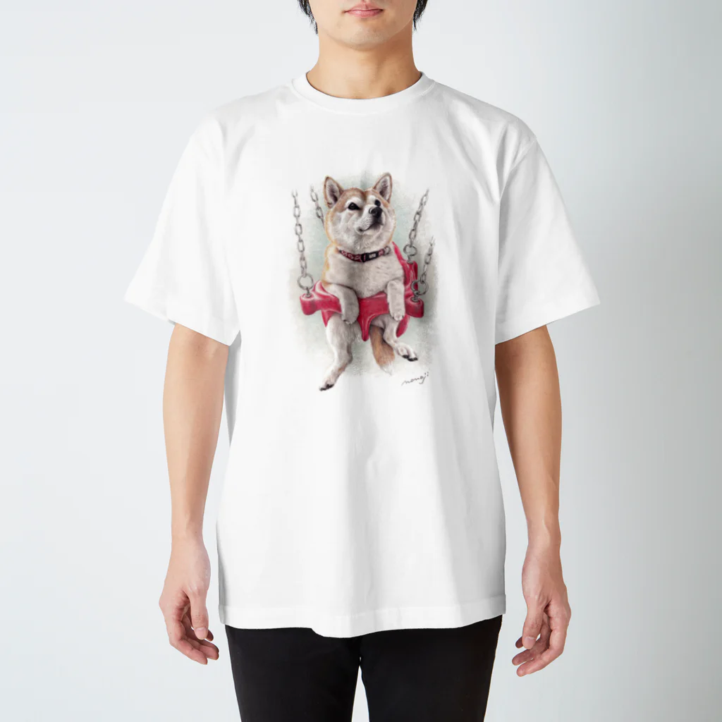 Momojiの犬画の柴犬16 Regular Fit T-Shirt