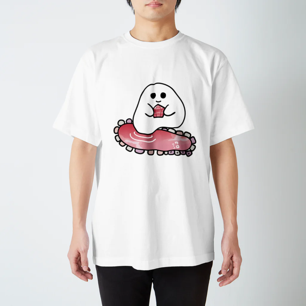 POYUPOYUの石ころポユ君ーインカローズ スタンダードTシャツ