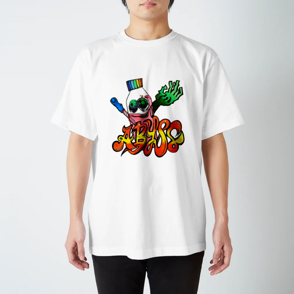 ABYSSのGhost of a plastic bottle スタンダードTシャツ