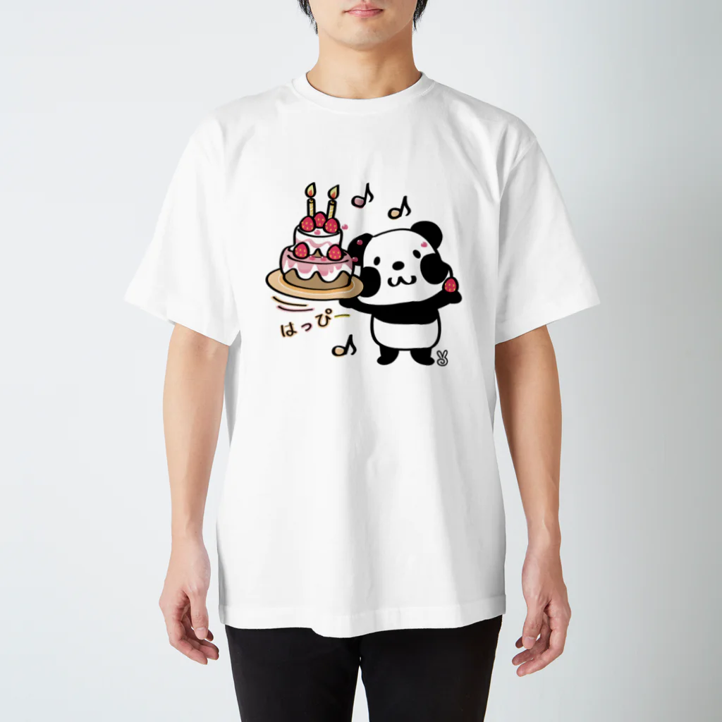 イラスト MONYAAT のkyu13ズレぱんだちゃんのはっぴー Regular Fit T-Shirt