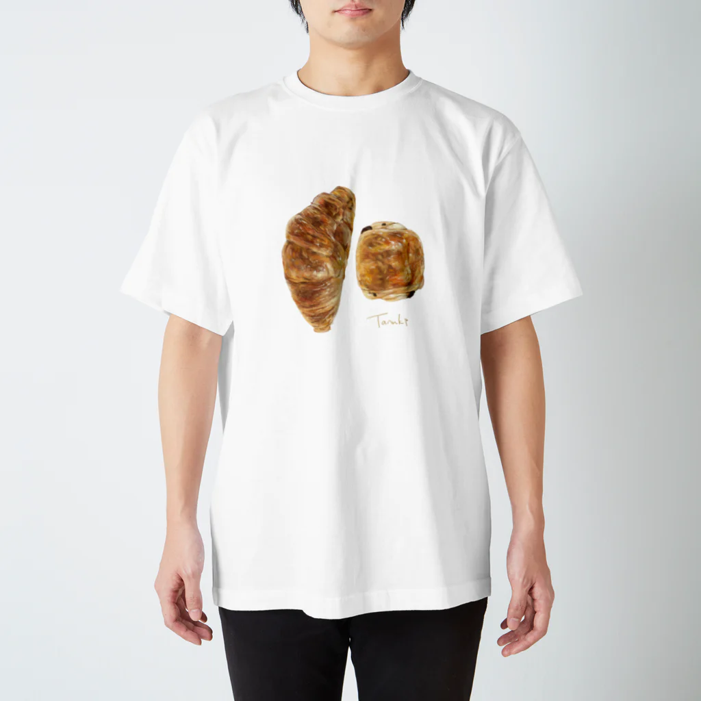 たぬきの絵のお店のクロワッサンとパンオショコラ Regular Fit T-Shirt