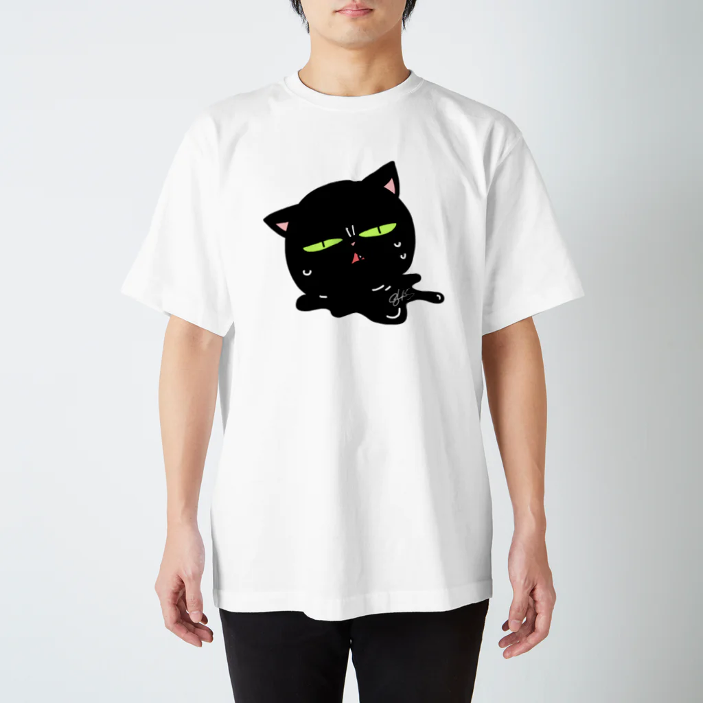 はちよんごのとけるくろねこ Regular Fit T-Shirt