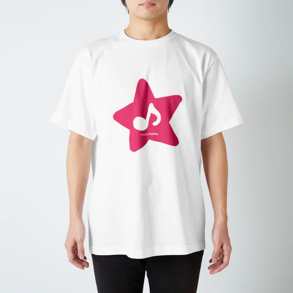 minoli Destinyのminoli Destiny PINK STAR Regular Fit T-Shirt
