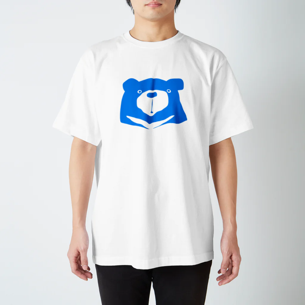 クマバチのLight blue-with white edge スタンダードTシャツ