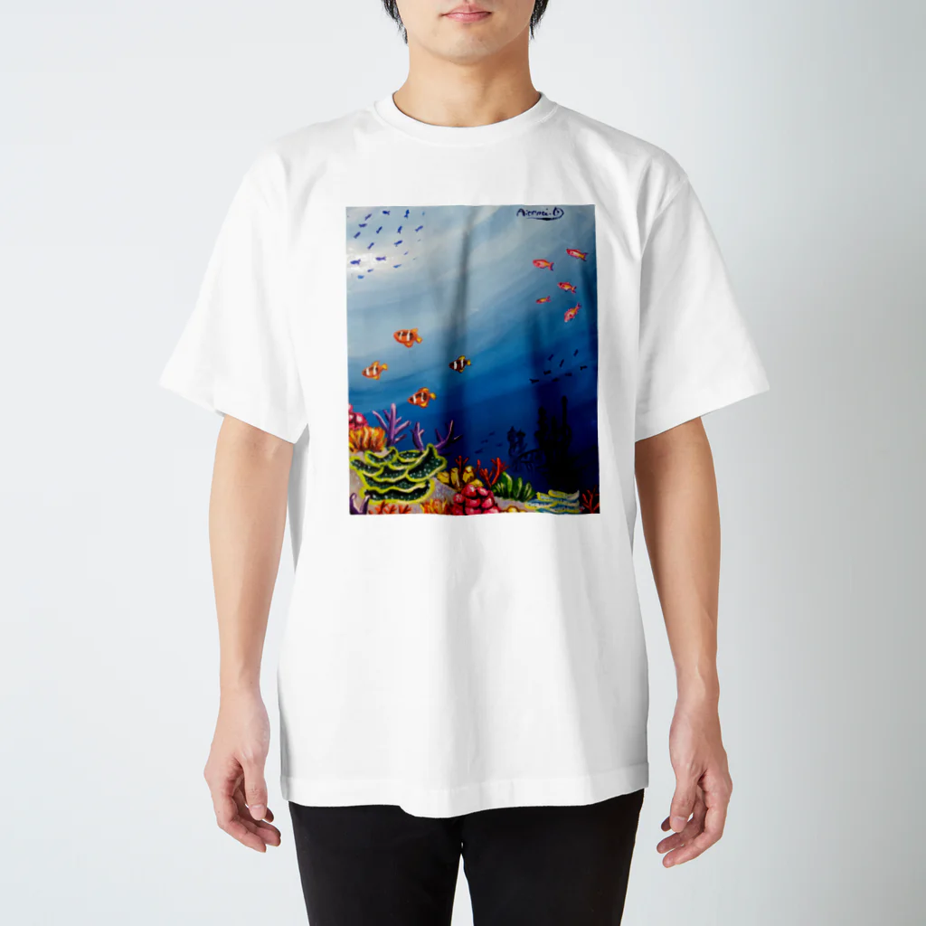 13's SHOPの人魚姫の世界 Regular Fit T-Shirt