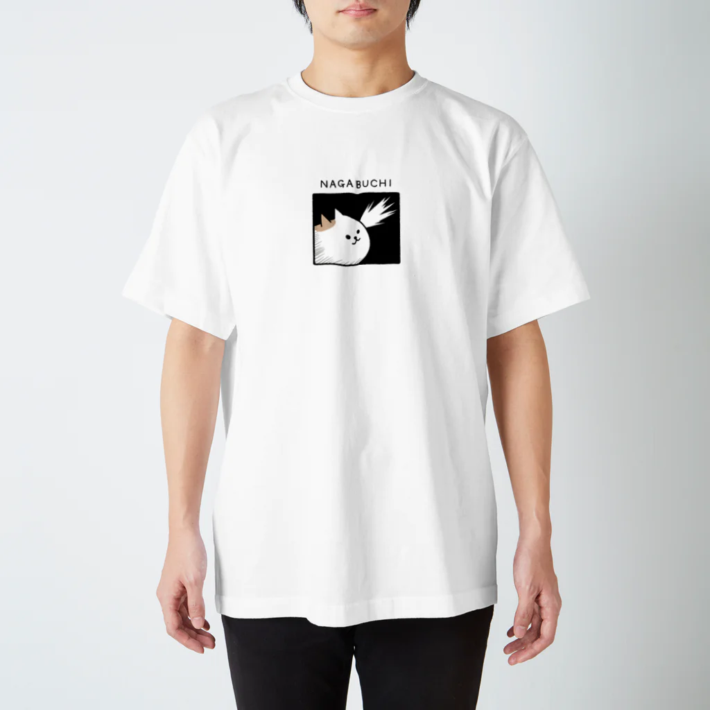 DECORの寸胴猫 ながぶち　気づきver. スタンダードTシャツ