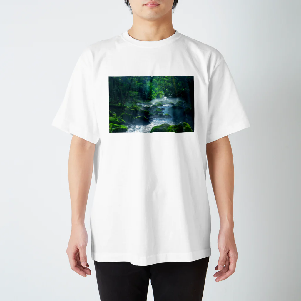 883Rの川、緑、光 Regular Fit T-Shirt