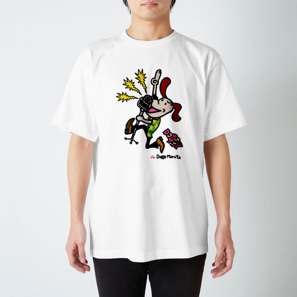 アサミカヨコのアニマルライブ♪Dog gy マルタ スタンダードTシャツ