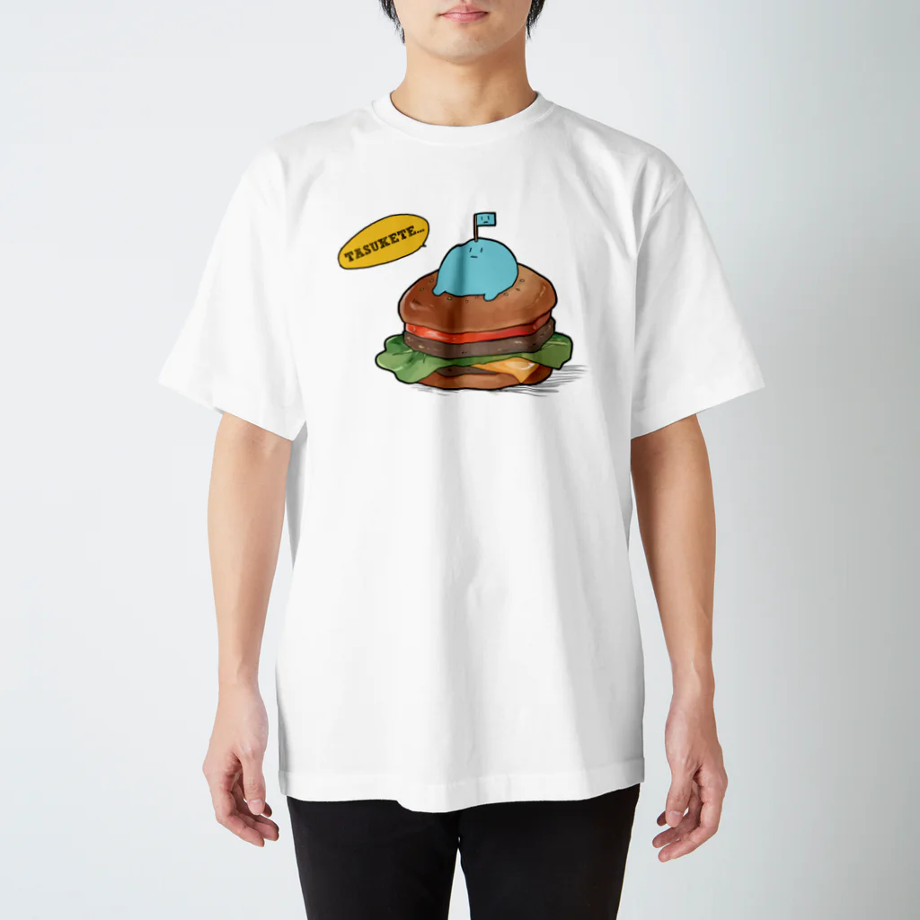 ぅゎゎゎのうわわさんバーガー（吹き出しあり） Regular Fit T-Shirt