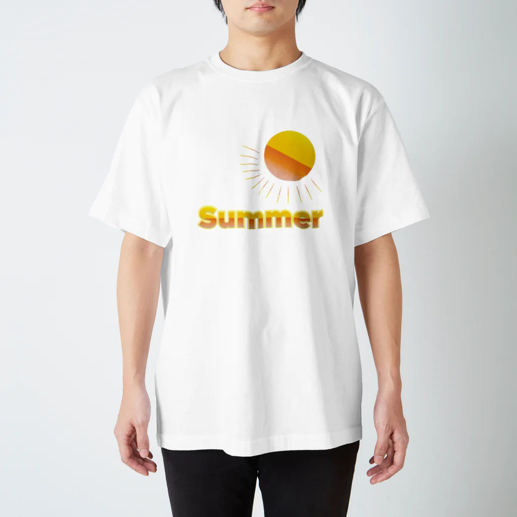 ShibaTshirtの太陽は夏 スタンダードTシャツ