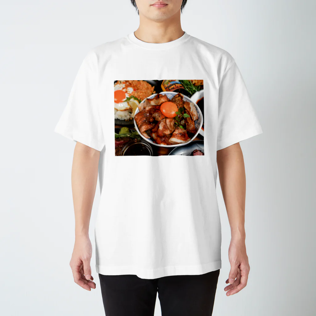 ミナトグリルのお土産屋さんの炙り豚しゃぶ丼 スタンダードTシャツ