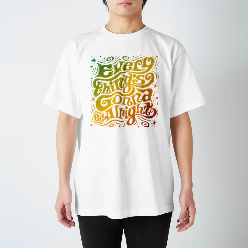 Art Studio TrinityのEverything's Gonna Be Alright Regular Fit T-Shirt