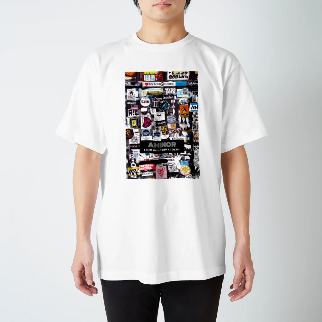 AMINOR (エーマイナー)のWall Stickers Regular Fit T-Shirt