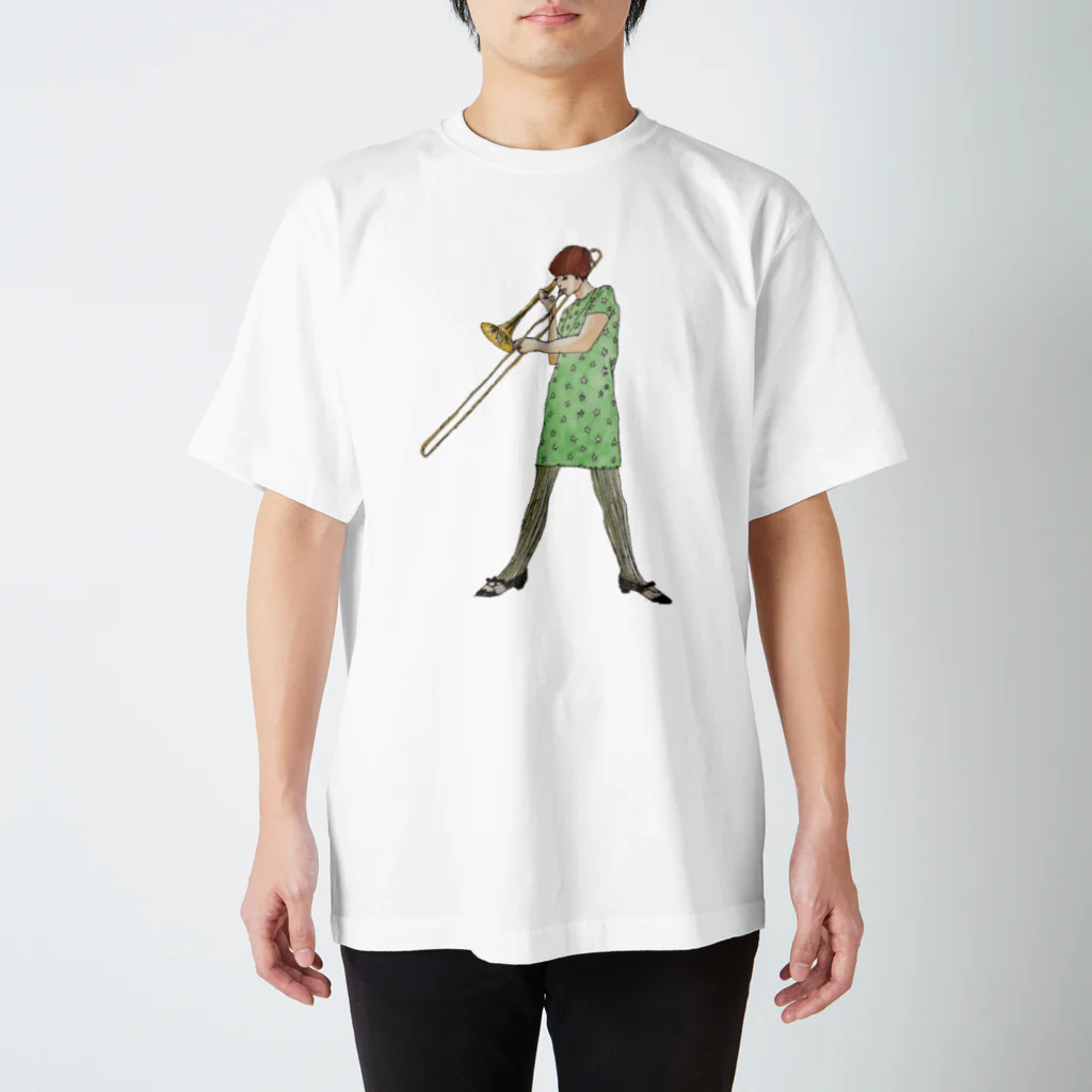 artshinoのトロンボーンgirl Regular Fit T-Shirt