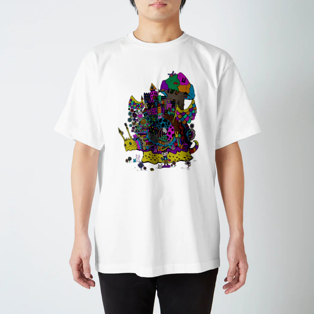 色音色のTシャツ屋さん ironeiro  T-shirt ShopのMagical Snail color ver. スタンダードTシャツ