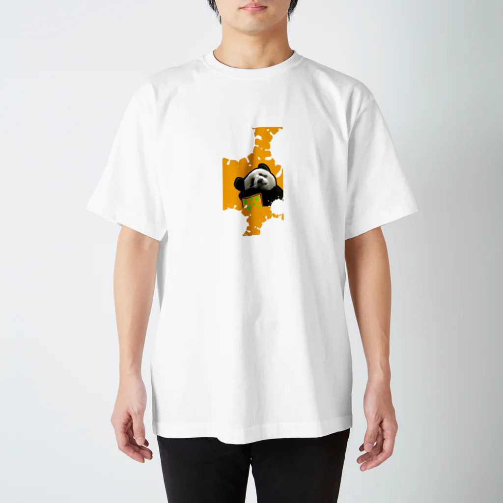 鬼ヶ島たろう🍑のダラダラパンダくんTシャツ Regular Fit T-Shirt