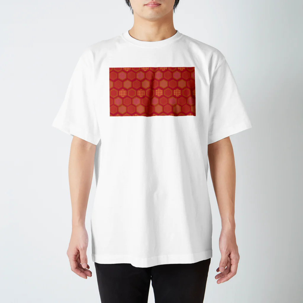 ナントカのki-kou red(亀甲赤) Regular Fit T-Shirt