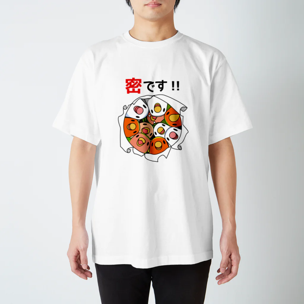 まめるりはことりの密です！コザクラインコさん【まめるりはことり】 スタンダードTシャツ