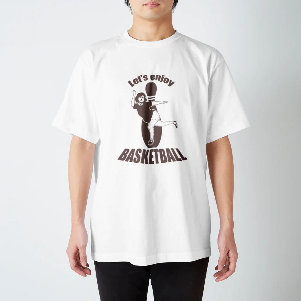 YANOYAのLet's enjoy BASKETBALL スタンダードTシャツ