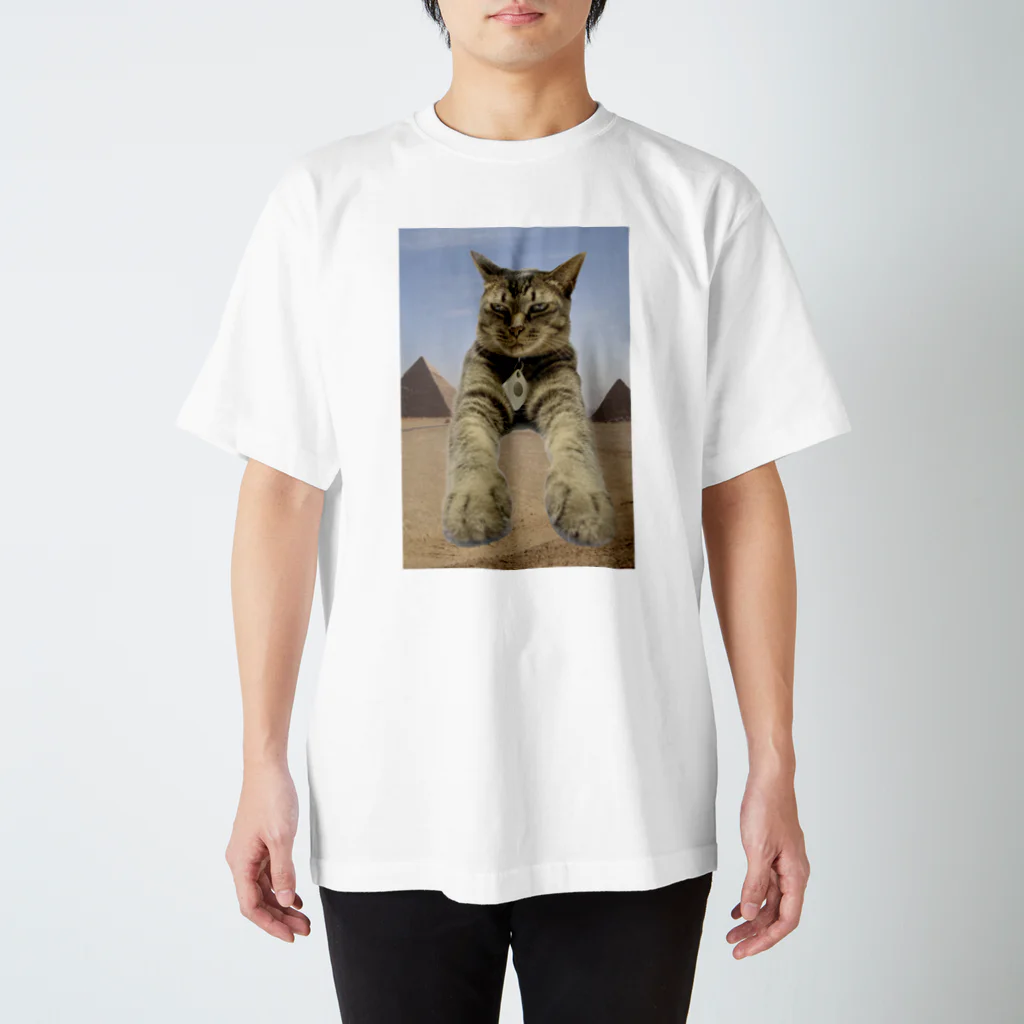 Ichiro&Jiroのエジプト猫どーん！！ Regular Fit T-Shirt