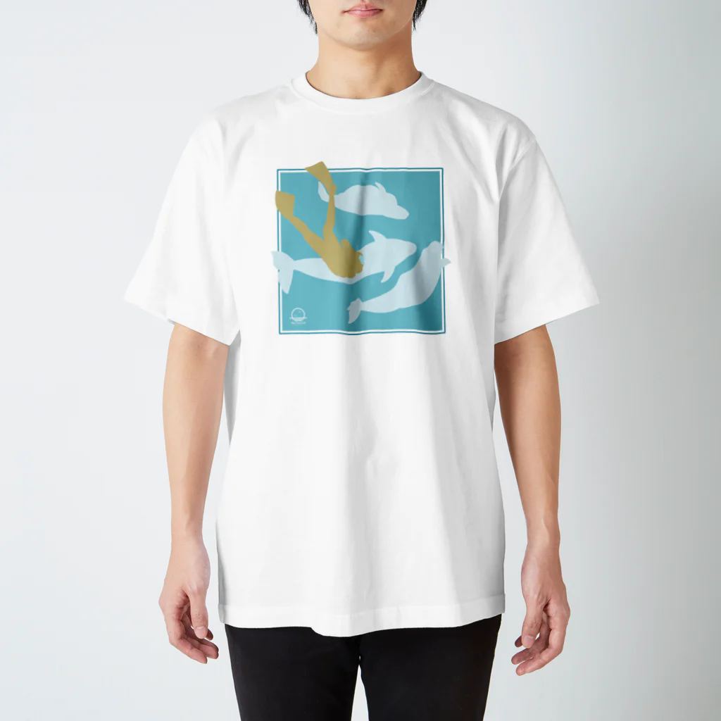 Blue Ocean Artのベルーガ スタンダードTシャツ