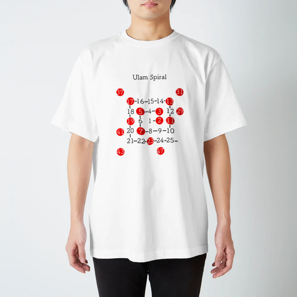 10 basis pointのウラムの螺旋 スタンダードTシャツ