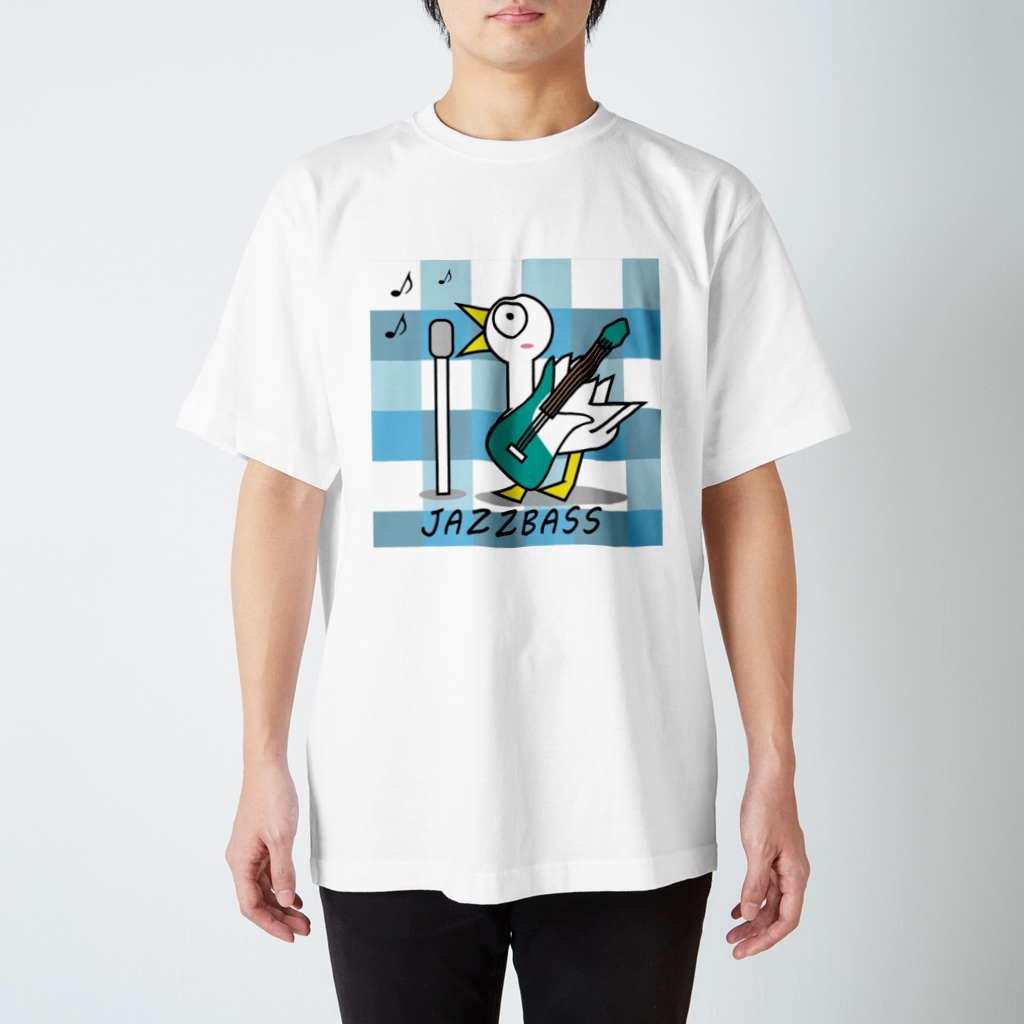 HBridge StoreのJazzBass&bird Regular Fit T-Shirt