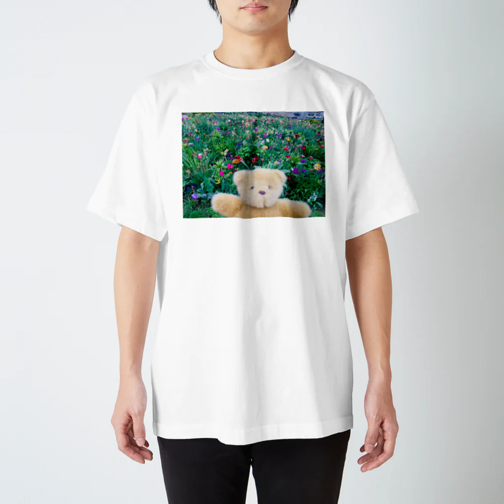 しうの僕クマくん。お花畑Ｖｅｒ． スタンダードTシャツ