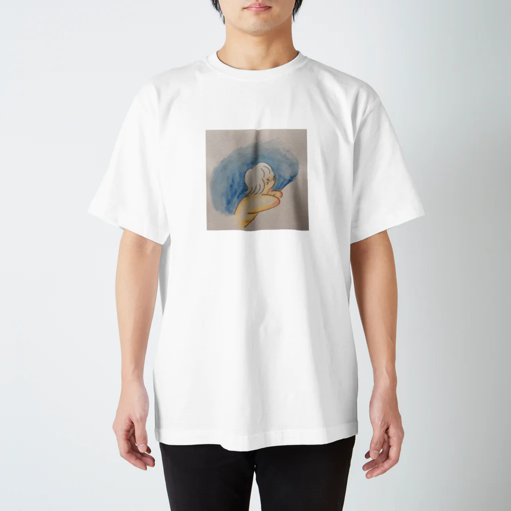 naokokawashimaの泣きたい時は遠くを見る スタンダードTシャツ