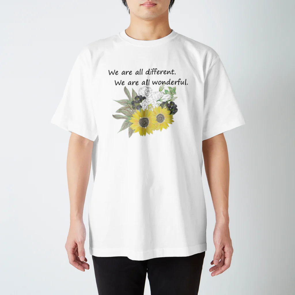 Manatsuの花を wonderful ver. スタンダードTシャツ