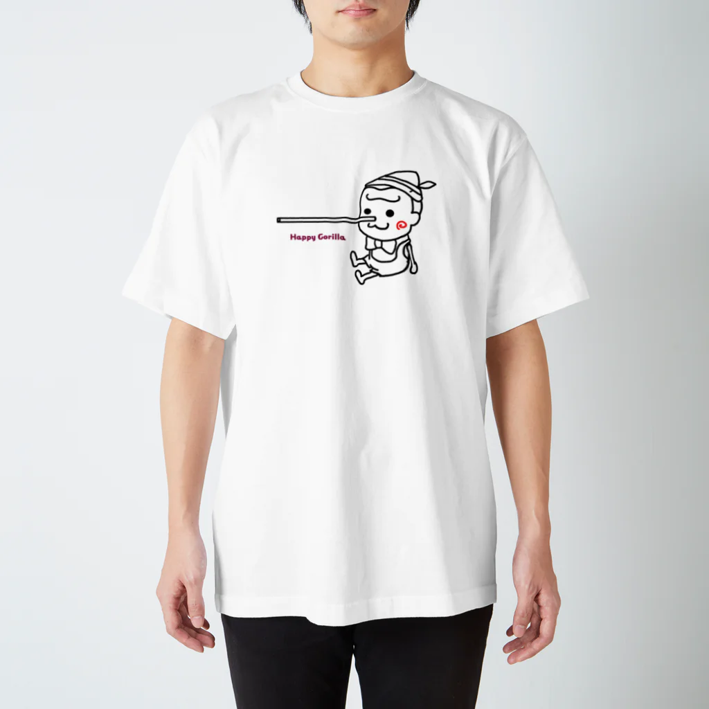 HappyGorillaのハッピーゴリラ　ピノキオ-2 Regular Fit T-Shirt